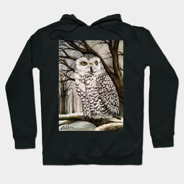 Snowy Owl Hoodie by Artbythree